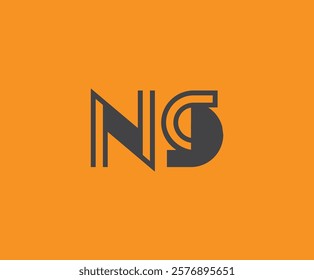 N and S logo design. NS abstract Letters Logo Monogram. This logo design is the process of creating a visual symbol that represents a brand, company, or individual.