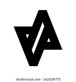  N, S, NIS, NI initial geometric company logo and vector icon