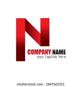 N shape creative logo for any company