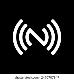 N Signal Logo can be used for icon, sign, logo and etc.