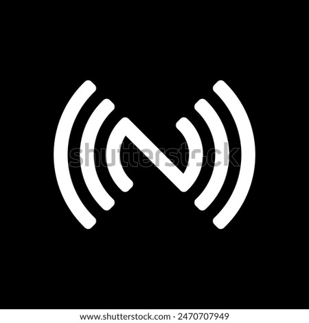 N Signal Logo can be used for icon, sign, logo and etc.