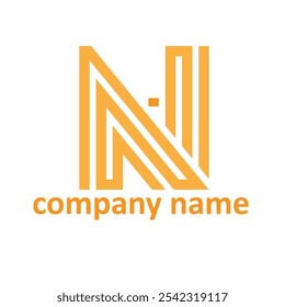 O design simples do logotipo "N" transmite elegância e modernidade