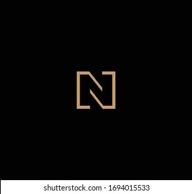 N single letter logo and icon designs