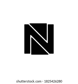 N square Letter vector logo. Modern design. Vector illustration