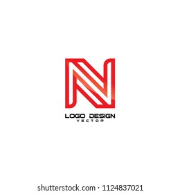 N Symbol Logo Template Vector