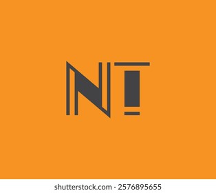 N and T logo design. NT abstract Letters Logo Monogram. This logo design is the process of creating a visual symbol that represents a brand, company, or individual.