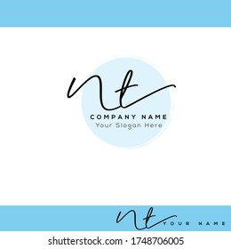 N T NT  Initial letter handwriting and signature logo.	

