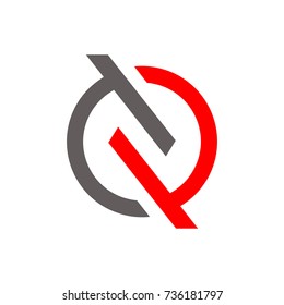 N or TNP logo initial letter design template vector