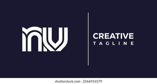 N and V logo design. NV abstract Letters Logo Monogram. This logo design is the process of creating a visual symbol that represents a brand, company, or individual.