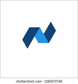 N VECTOR LETTER LOGO