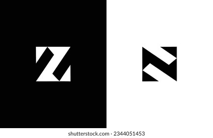 N Vector logo design template for business. Z letter logo