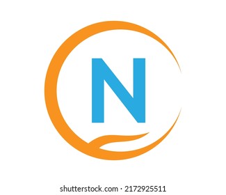 N vector logo icon illustration design isolated background symbol
