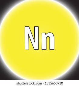 N vector logo  line vocabulary english art
