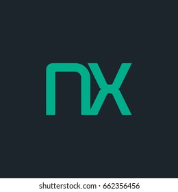 N X joint logo letter design template