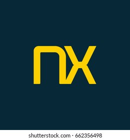 N X joint logo letter design template