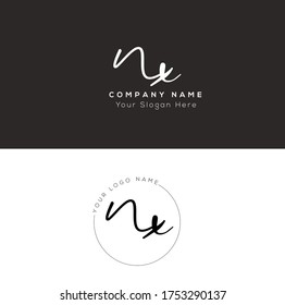  N X NX Initial letter handwriting and signature logo.