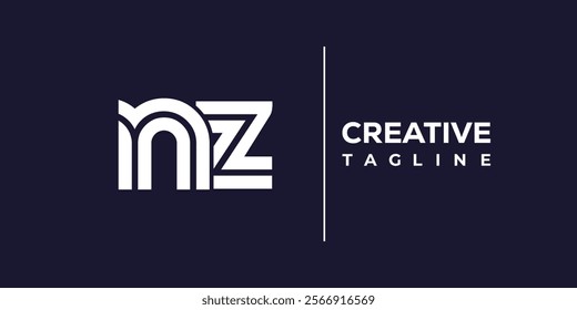 N and Z logo design. NZ abstract Letters Logo Monogram. This logo design is the process of creating a visual symbol that represents a brand, company, or individual.