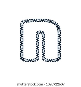 N Zip Letter Logo Icon Design