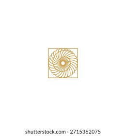 N1 illusion flower design icon logo