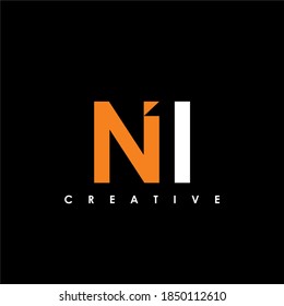 Letra N1 Letra Modelo de diseño de logotipo inicial Ilustración vectorial