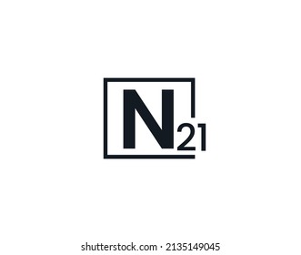 N21, 21N Initial letter logo