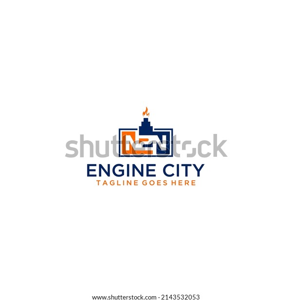 N2N initial city\
enginering logo design