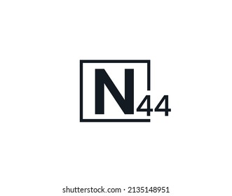 N44, 44N Initial letter logo