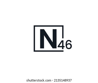 N46, 46N Initial letter logo