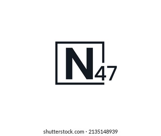 N47, 47N Initial letter logo