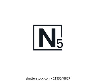 N5, 5N Initial letter logo