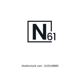 N61, 61N Initial letter logo