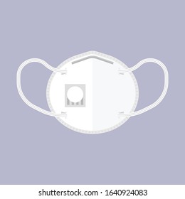 N95 Mask, Wuhan Virus or Coronavirus related vector illustration