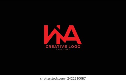 NA Abstract initial monogram letter alphabet logo design