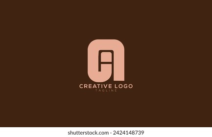 AN NA Abstract initial monogram letter alphabet logo design