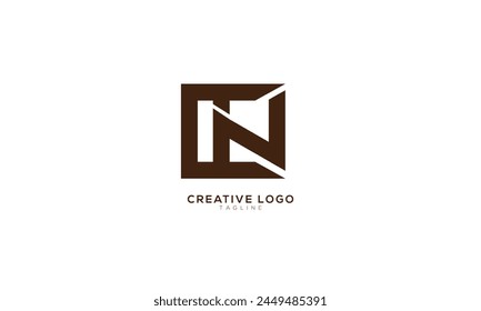 AN NA Abstract initial monogram letter alphabet logo design