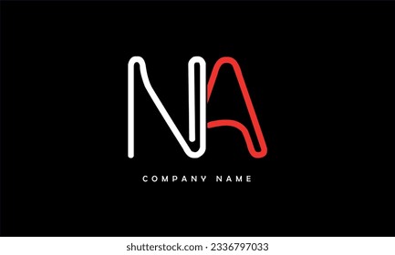 NA, AN Abstract Letters Logo Monogram