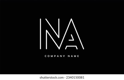 NA, AN Abstract Letters Logo Monogram