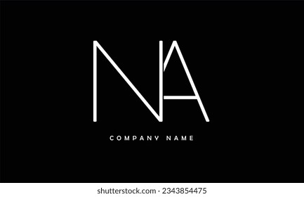 NA, AN Abstract Letters Logo Monogram