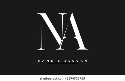 NA,  AN  Abstract Letters  Logo  Monogram