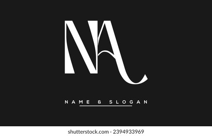 NA,  AN  Abstract Letters  Logo  Monogram