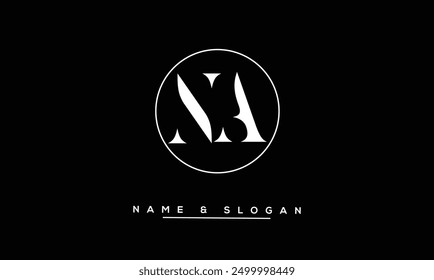 NA, AN Abstract Letters Logo Monogram