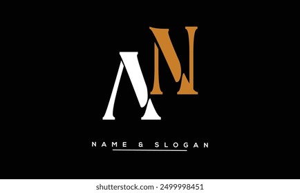 NA, AN Abstract Letters Logo Monogram