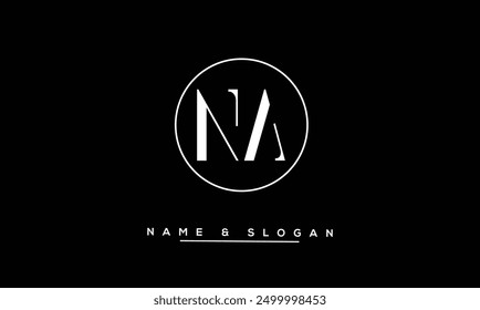 NA, AN Abstract Letters Logo Monogram