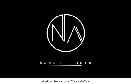 NA, AN Abstract Letters Logo Monogram