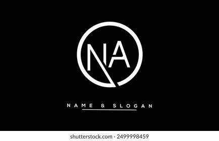 NA, AN Abstract Letters Logo Monogram