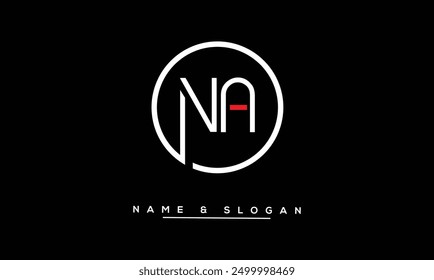 NA, AN Abstract Letters Logo Monogram