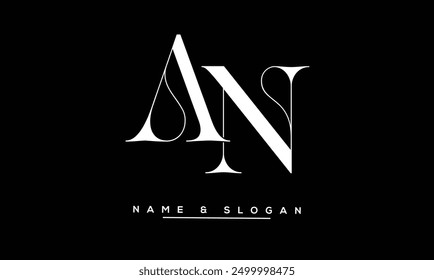 NA, AN Abstract Letters Logo Monogram