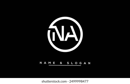 NA, AN Abstract Letters Logo Monogram