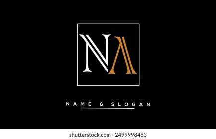 NA, AN Abstract Letters Logo Monogram