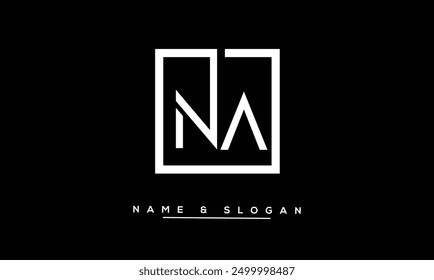 NA, AN Abstract Letters Logo Monogram